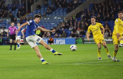 170326 - Cardiff `City v Wycombe Wanderers, EFL Sky Bet League 1 - Rubin Colwill of Cardiff City fires a shot at goal
