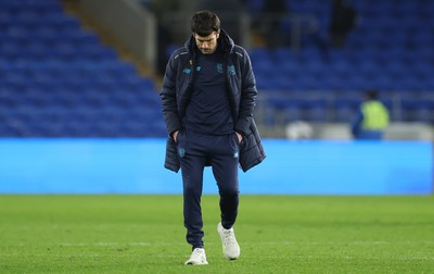 170326 - Cardiff `City v Wycombe Wanderers, EFL Sky Bet League 1 - Cardiff City head coach Brian Barry-Murphy at the end of the match