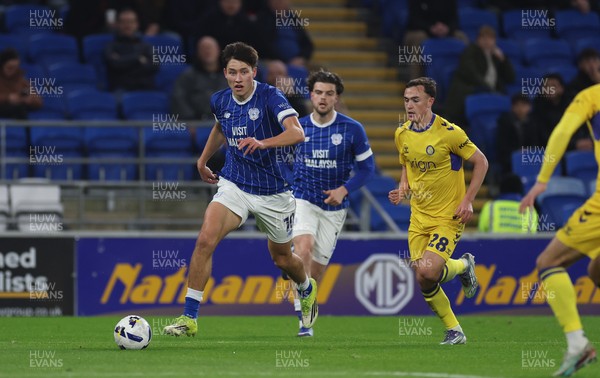 170326 - Cardiff `City v Wycombe Wanderers, EFL Sky Bet League 1 - Rubin Colwill of Cardiff City presses forward
