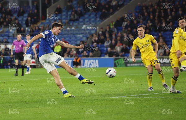 170326 - Cardiff `City v Wycombe Wanderers, EFL Sky Bet League 1 - Rubin Colwill of Cardiff City fires a shot at goal