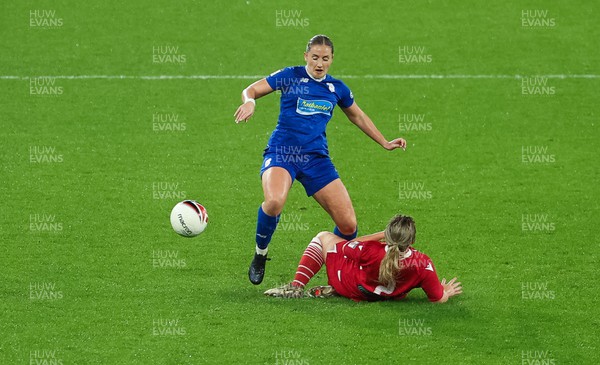 161122 - Cardiff City Women v Abergavenny Women - during the match at Cardiff City Stadium