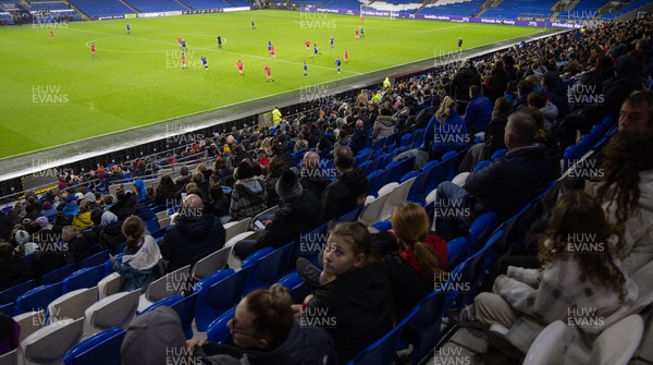 161122 - Cardiff City Women v Abergavenny Women - A crowd of over 5100 watch the match at Cardiff City Stadium