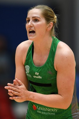 210525 - Cardiff Dragons v Birmingham Panthers - Netball Super League - Chelsea Beard of Cardiff Dragons