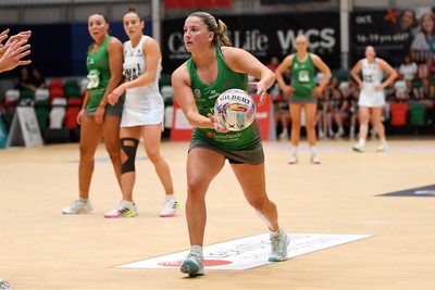210525 - Cardiff Dragons v Birmingham Panthers - Netball Super League - Bethan Dyke of Cardiff Dragons