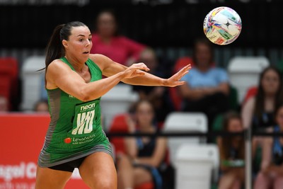 210525 - Cardiff Dragons v Birmingham Panthers - Netball Super League - Elle McDonald of Cardiff Dragons