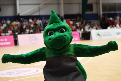 210525 - Cardiff Dragons v Birmingham Panthers - Netball Super League - Mascot
