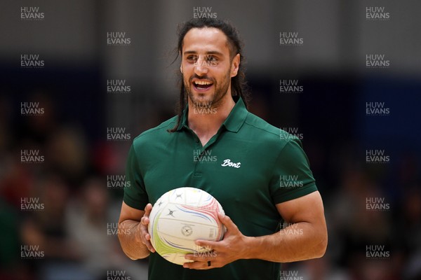 210525 - Cardiff Dragons v Birmingham Panthers - Netball Super League - Josh Navidi during half time