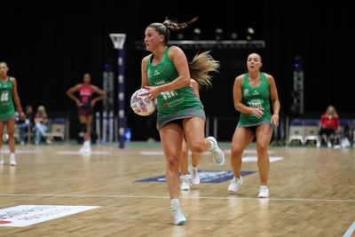 140625 - Cardiff Dragons v London Pulse - Netball Super League - Bethan Dyke of Cardiff Dragons