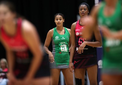 140625 - Cardiff Dragons v London Pulse - Netball Super League - Celena Appleby-Prince of Cardiff Dragons
