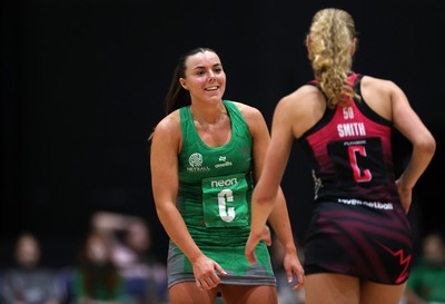 140625 - Cardiff Dragons v London Pulse - Netball Super League - Elle McDonald of Cardiff Dragons