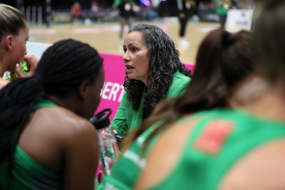 140625 - Cardiff Dragons v London Pulse - Netball Super League - Reinga Bloxham, Cardiff Dragons Head Coach