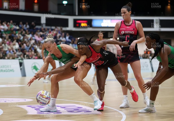 140625 - Cardiff Dragons v London Pulse - Netball Super League - Phillipa Yarranton of Cardiff Dragons