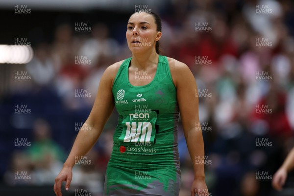 140625 - Cardiff Dragons v London Pulse - Netball Super League - Elle McDonald of Cardiff Dragons