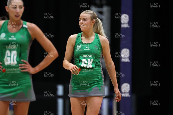 140625 - Cardiff Dragons v London Pulse - Netball Super League - Alex Johnson of Cardiff Dragons