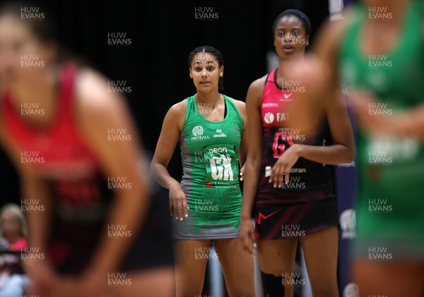 140625 - Cardiff Dragons v London Pulse - Netball Super League - Celena Appleby-Prince of Cardiff Dragons