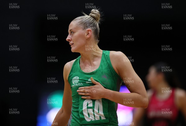 140625 - Cardiff Dragons v London Pulse - Netball Super League - Phillipa Yarranton of Cardiff Dragons
