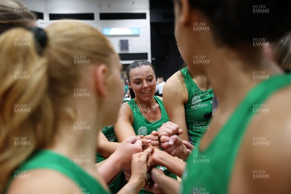 140625 - Cardiff Dragons v London Pulse - Netball Super League - Elle McDonald of Cardiff Dragons