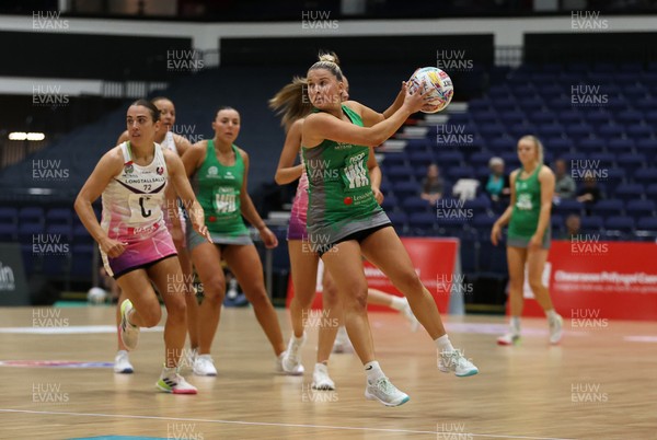 240525 - Cardiff Dragons v Loughborough Lightning - Netball Super League - Bethan Dyke of Cardiff Dragons