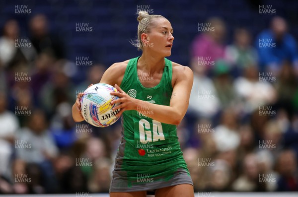 240525 - Cardiff Dragons v Loughborough Lightning - Netball Super League - Phillipa Yarranton of Cardiff Dragons
