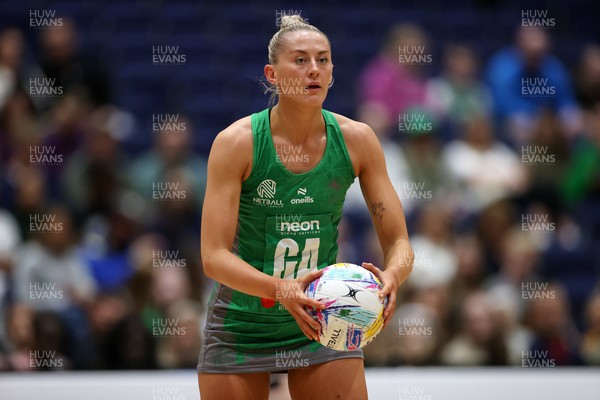 240525 - Cardiff Dragons v Loughborough Lightning - Netball Super League - Phillipa Yarranton of Cardiff Dragons