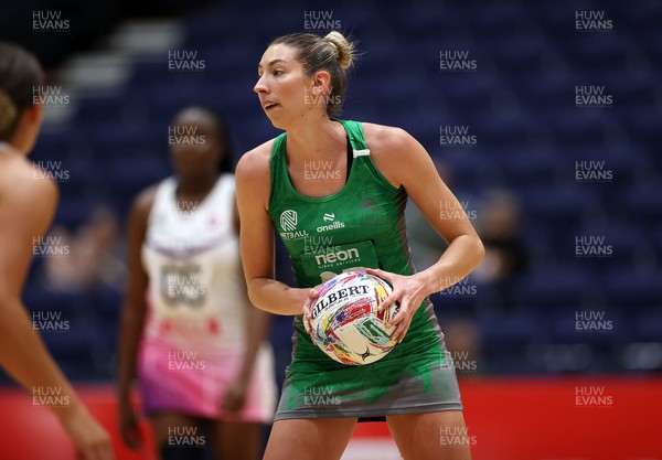 240525 - Cardiff Dragons v Loughborough Lightning - Netball Super League - Jacqui Newton of Cardiff Dragons