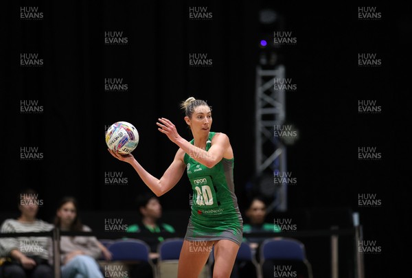 240525 - Cardiff Dragons v Loughborough Lightning - Netball Super League - Jacqui Newton of Cardiff Dragons