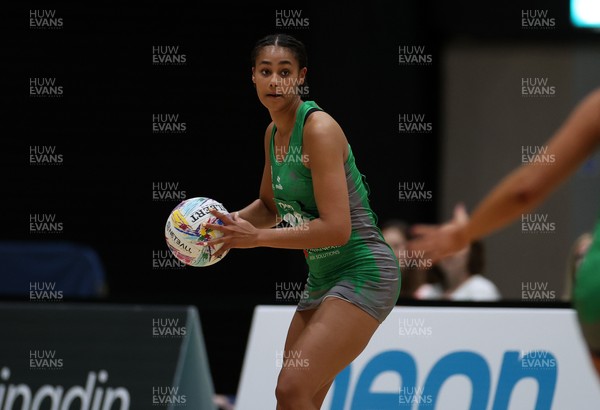 240525 - Cardiff Dragons v Loughborough Lightning - Netball Super League - Celena Appleby-Prince of Cardiff Dragons