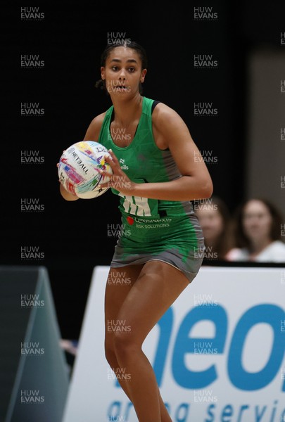 240525 - Cardiff Dragons v Loughborough Lightning - Netball Super League - Celena Appleby-Prince of Cardiff Dragons
