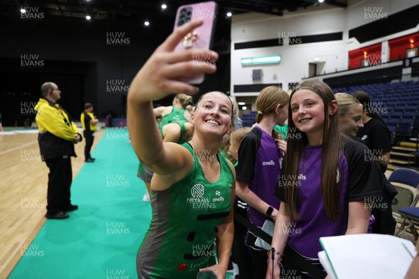 240525 - Cardiff Dragons v Loughborough Lightning - Netball Super League - Bethan Dyke of Cardiff Dragons