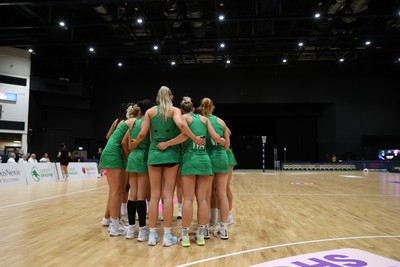 240525 - Cardiff Dragons v Loughborough Lightning - NxtGen - Team huddle