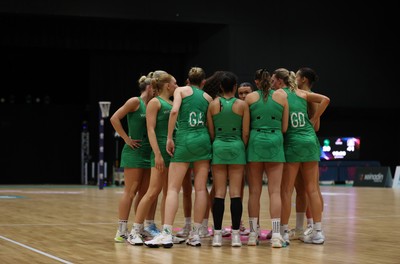 240525 - Cardiff Dragons v Loughborough Lightning - NxtGen - Team huddle