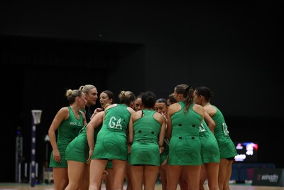 240525 - Cardiff Dragons v Loughborough Lightning - NxtGen - Team huddle