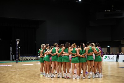 240525 - Cardiff Dragons v Loughborough Lightning - NxtGen - Team huddle