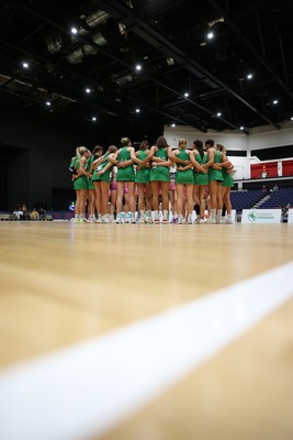 240525 - Cardiff Dragons v Loughborough Lightning - NxtGen - Team huddle