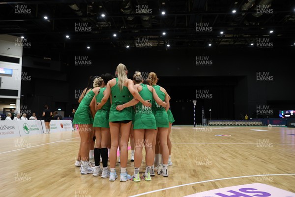 240525 - Cardiff Dragons v Loughborough Lightning - NxtGen - Team huddle