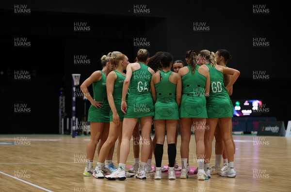 240525 - Cardiff Dragons v Loughborough Lightning - NxtGen - Team huddle
