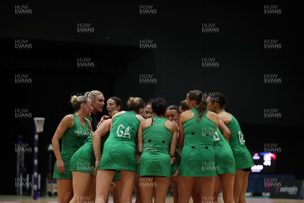 240525 - Cardiff Dragons v Loughborough Lightning - NxtGen - Team huddle