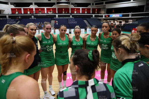 240525 - Cardiff Dragons v Loughborough Lightning - NxtGen - Team huddle