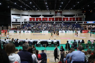 050425 - Cardiff Dragons v Manchester Thunder - Netball Super League - General View of the Utlilita Arena