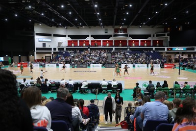 050425 - Cardiff Dragons v Manchester Thunder - Netball Super League - General View of the Utlilita Arena
