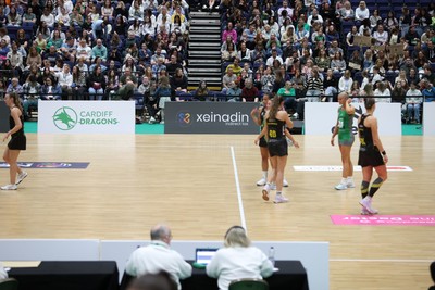 050425 - Cardiff Dragons v Manchester Thunder - Netball Super League - General View of the Utlilita Arena