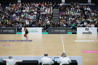 050425 - Cardiff Dragons v Manchester Thunder - Netball Super League - General View of the Utlilita Arena