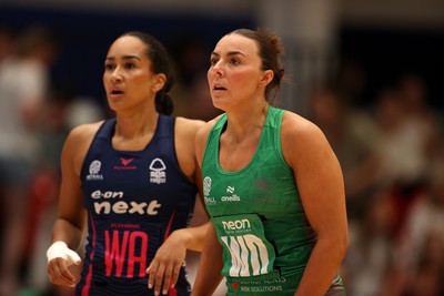 160525 - Cardiff Dragons v Nottingham Forest - Netball Super League - Elle McDonald of Cardiff Dragons