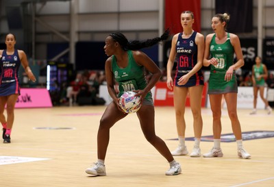 160525 - Cardiff Dragons v Nottingham Forest - Netball Super League - Khanyisa Chawane of Cardiff Dragons