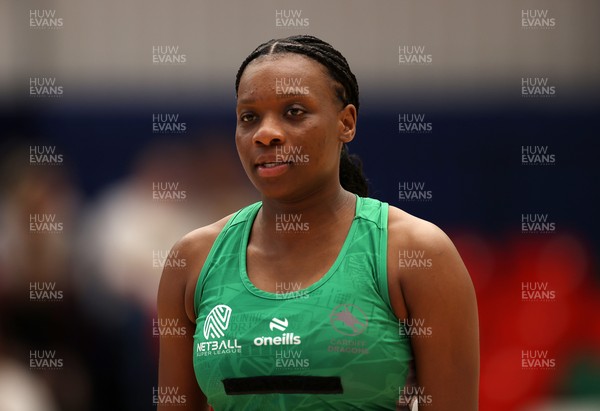 160525 - Cardiff Dragons v Nottingham Forest - Netball Super League - Khanyisa Chawane of Cardiff Dragons