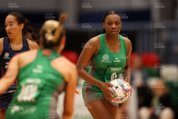 160525 - Cardiff Dragons v Nottingham Forest - Netball Super League - Khanyisa Chawane of Cardiff Dragons
