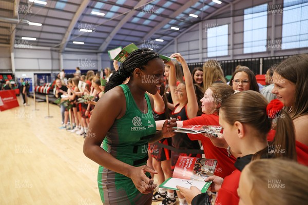 160525 - Cardiff Dragons v Nottingham Forest - Netball Super League - Khanyisa Chawane of Cardiff Dragons