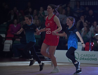 260424 - Cardiff Dragons v Strathclyde Sirens - Vitality Netball Super League - 