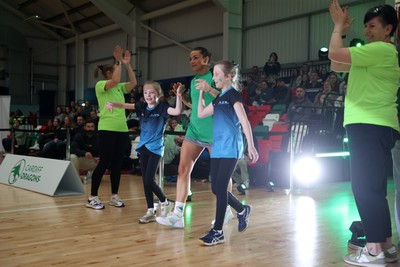 260424 - Cardiff Dragons v Strathclyde Sirens - Vitality Netball Super League - 