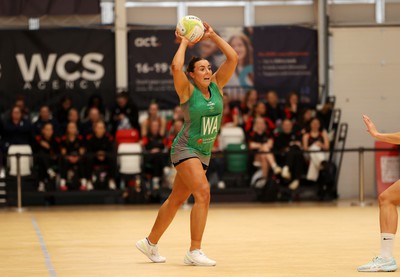 190424 - Cardiff Dragons v Surrey Storms - Vitality Netball Super League - Elle McDonald of Cardiff Dragons